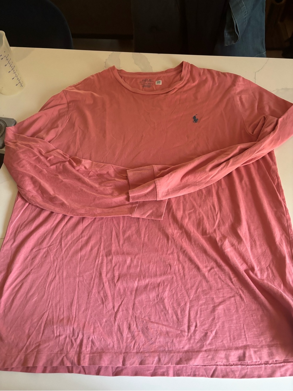 Polo by Ralph Lauren salmon Pink Long-Sleeve Crewneck Shirt